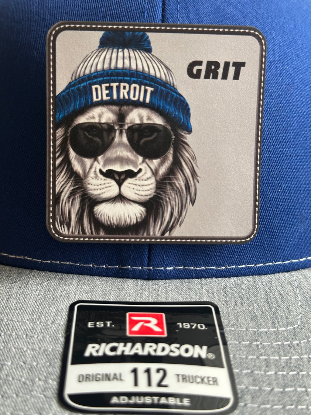 GRIT - Detroit Football - Royal Blue Hat