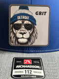 GRIT - Detroit Football - Royal Blue Hat