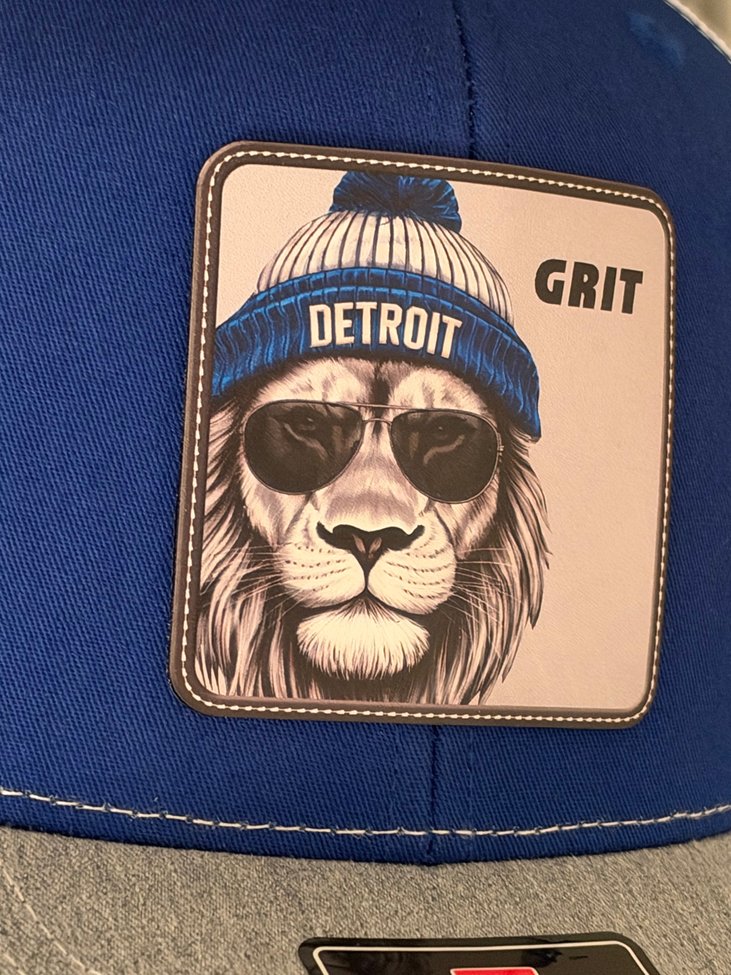 GRIT - Detroit Football - Royal Blue Hat