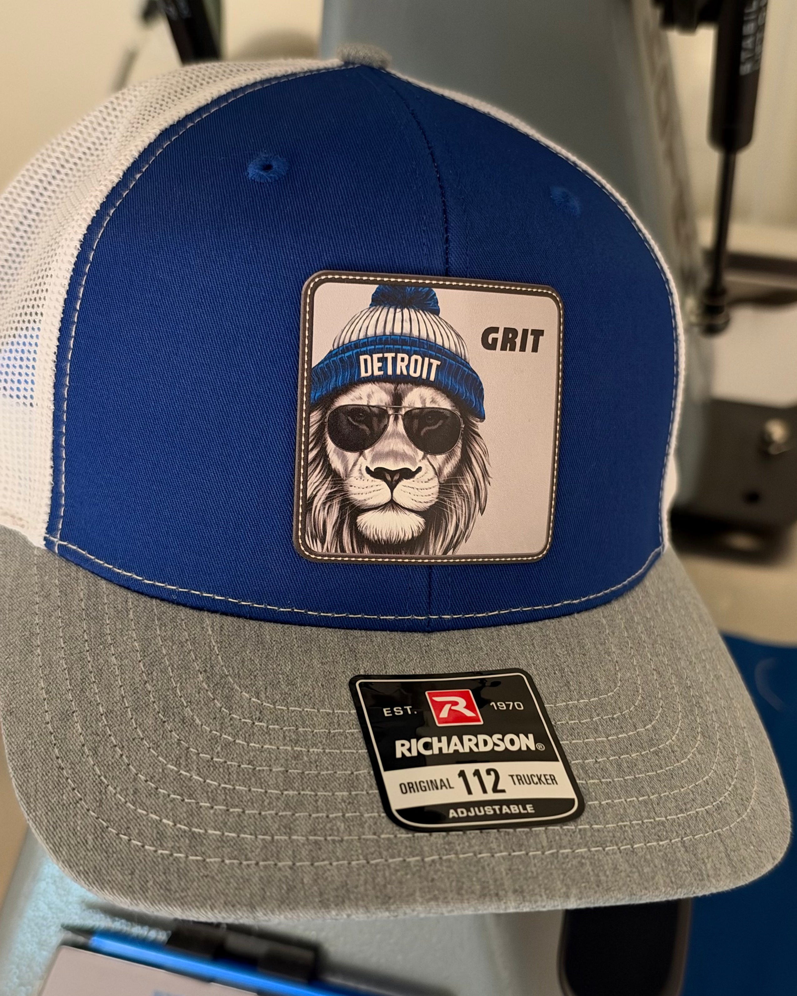 GRIT - Detroit Football - Royal Blue Hat