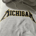 Maize and Blue Michigan Ash Fleece Hoodie
