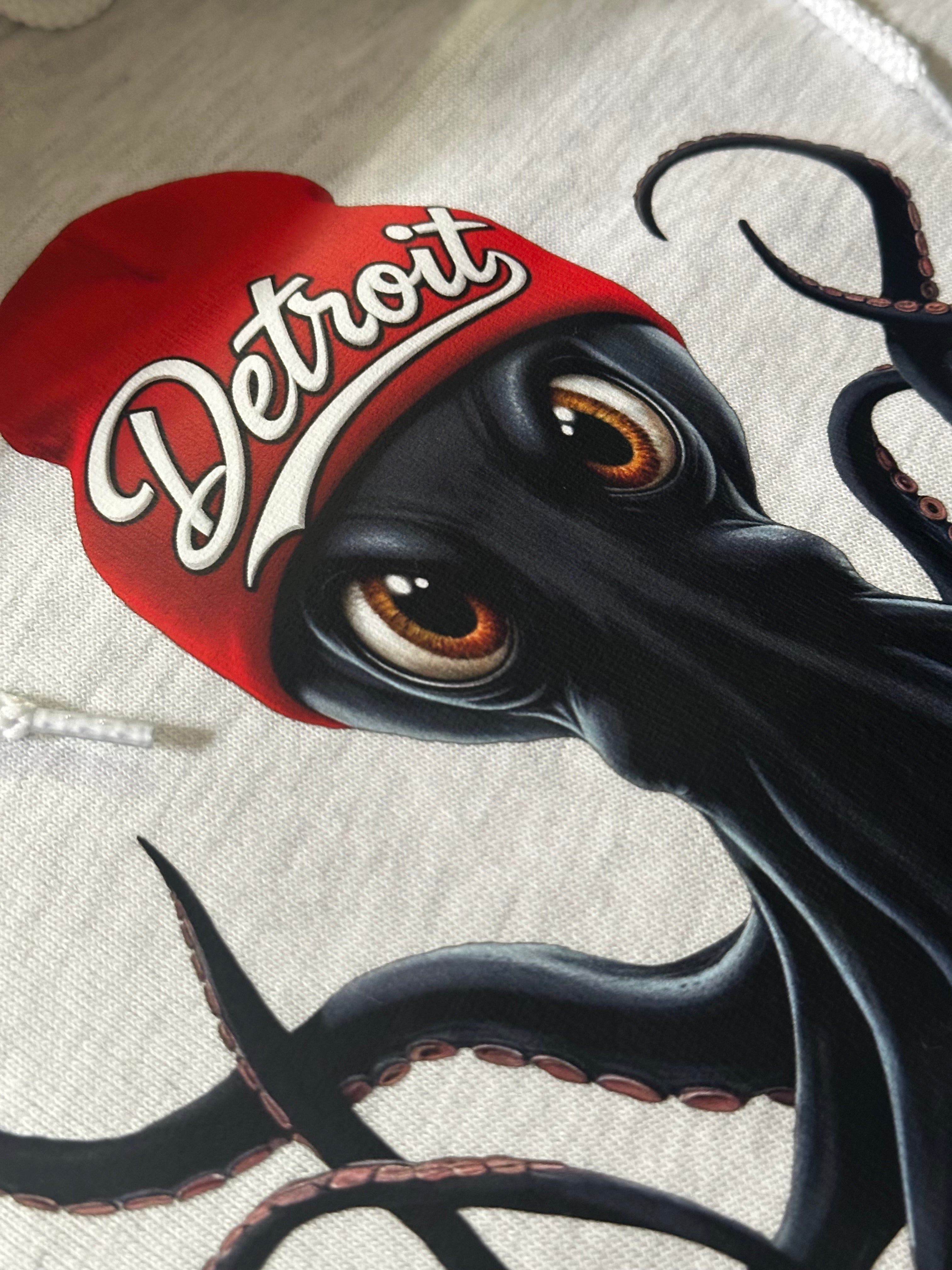 Detroit Hockey "STANLEY The Octopus with Attitude" Fleece Hoodie