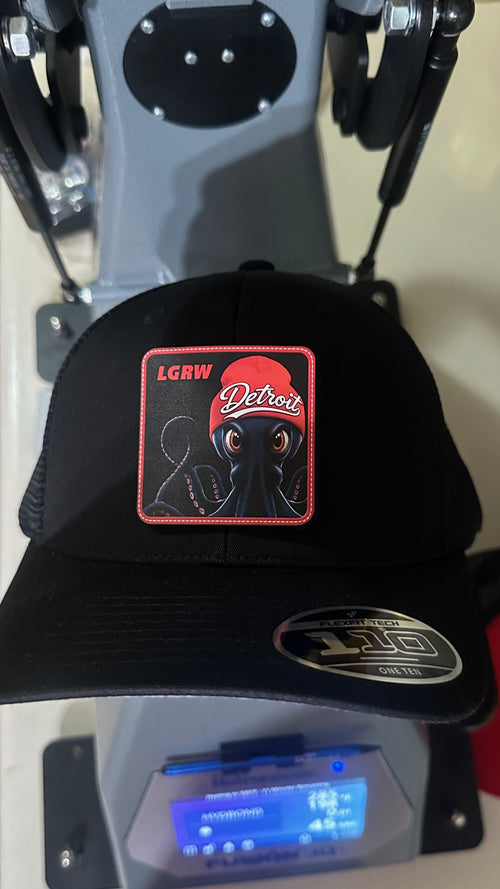 LGRW - Stanley The Octopus with Attitude Black Ice Edition - Flexfit Hat
