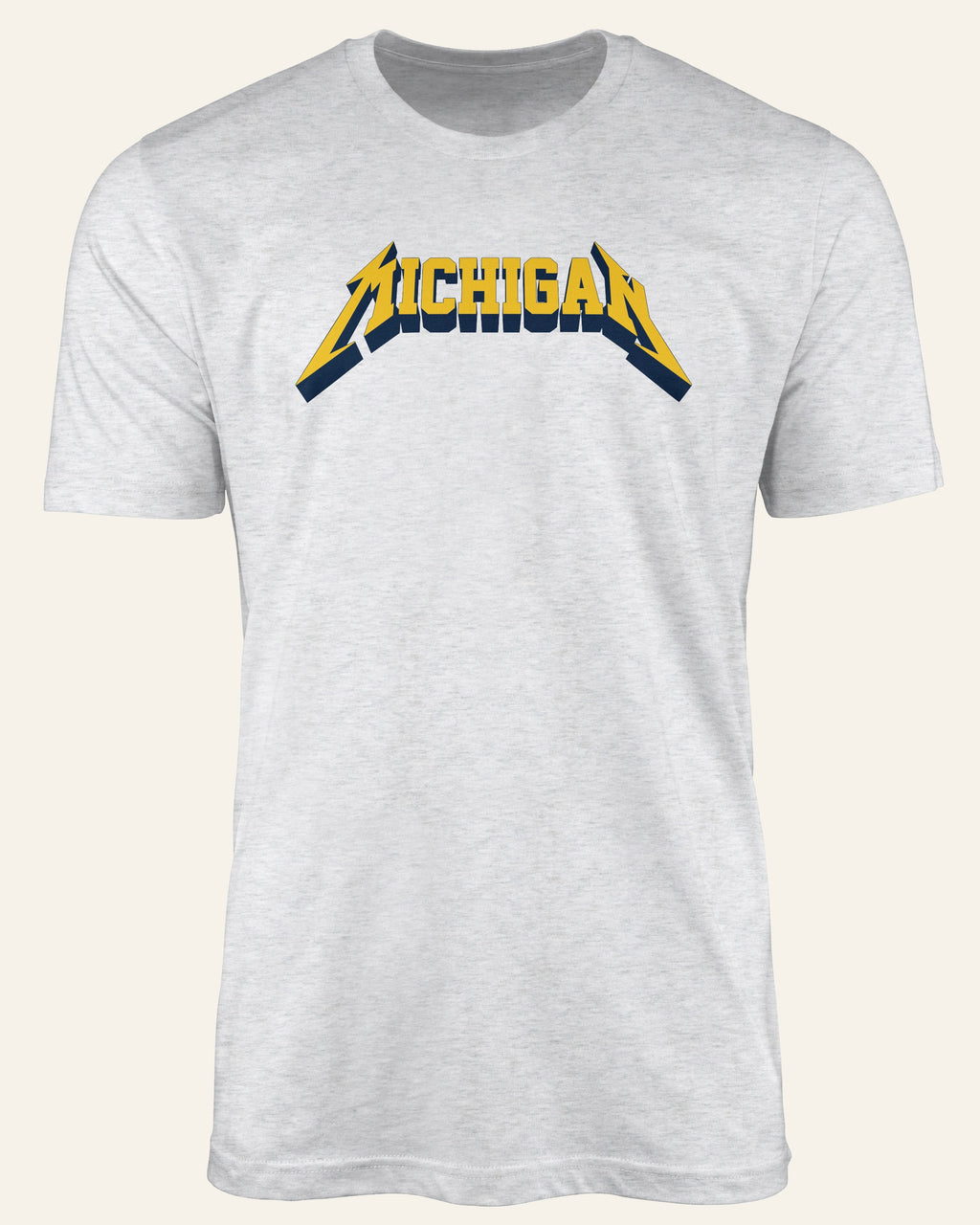 Michigan Block & Roll - Short Sleeve Ash Shirt