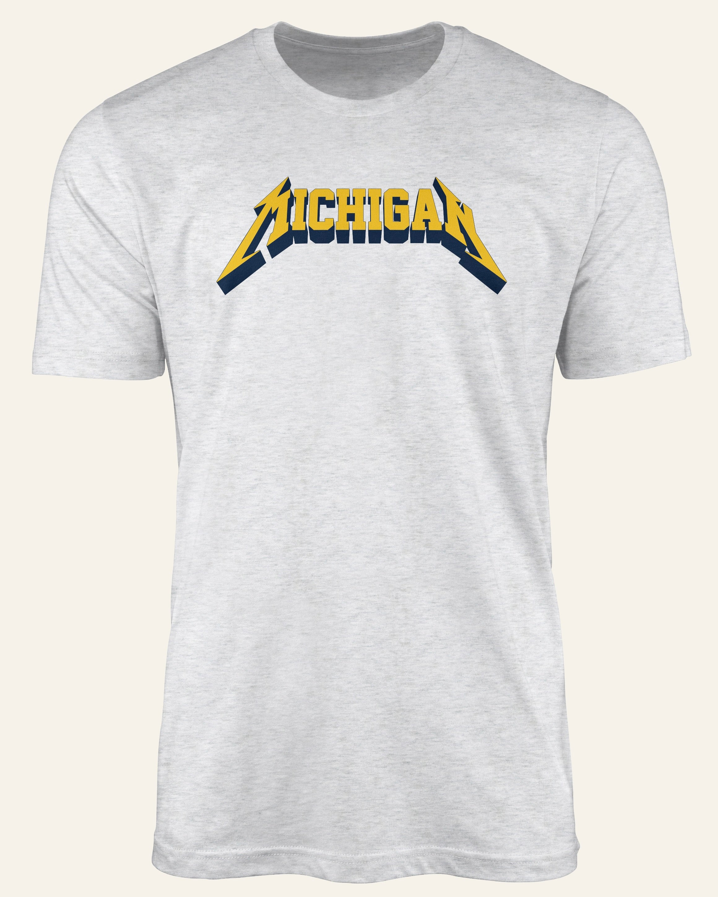 Michigan Block & Roll - Short Sleeve Ash Shirt
