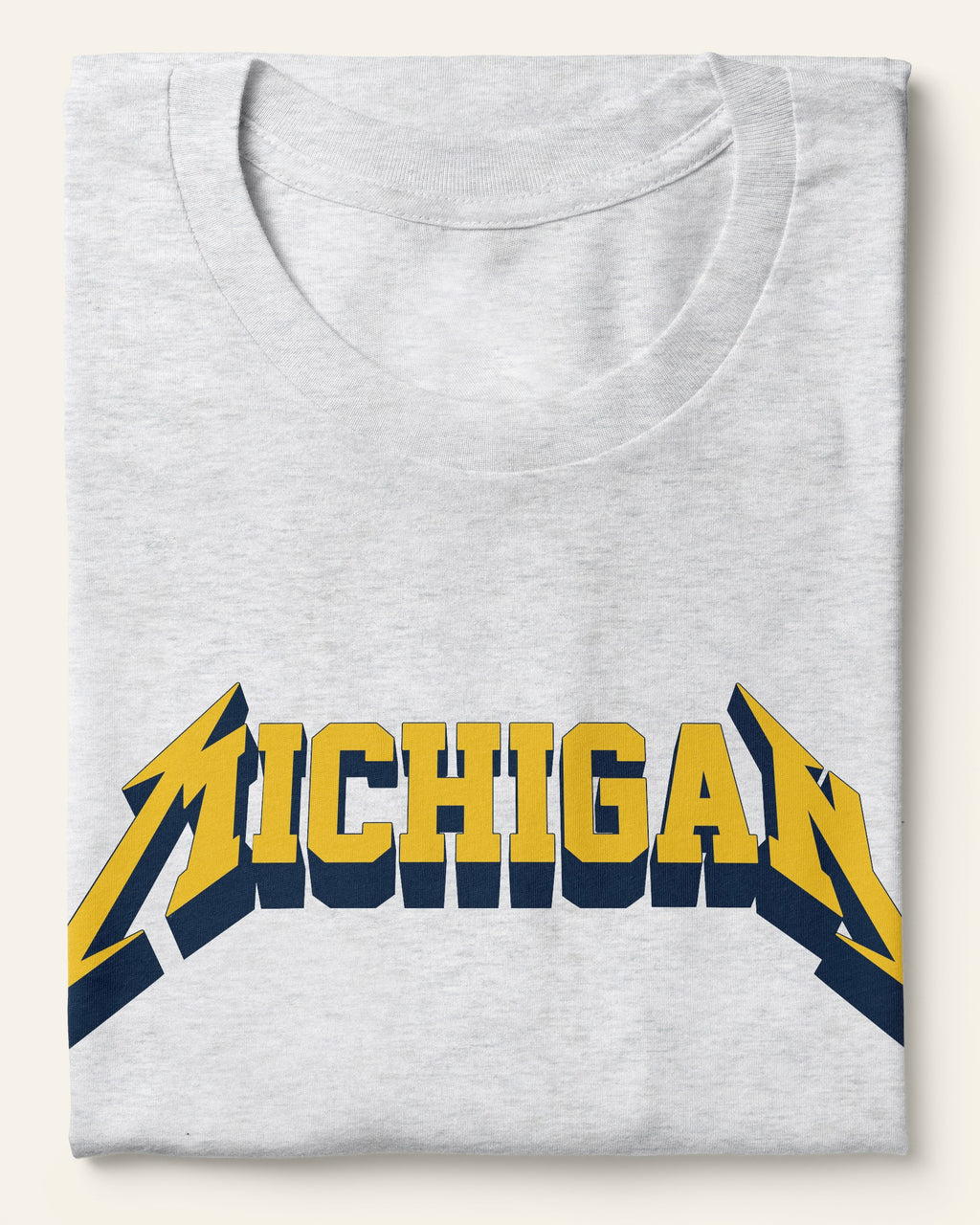 Michigan Block & Roll - Short Sleeve Ash Shirt