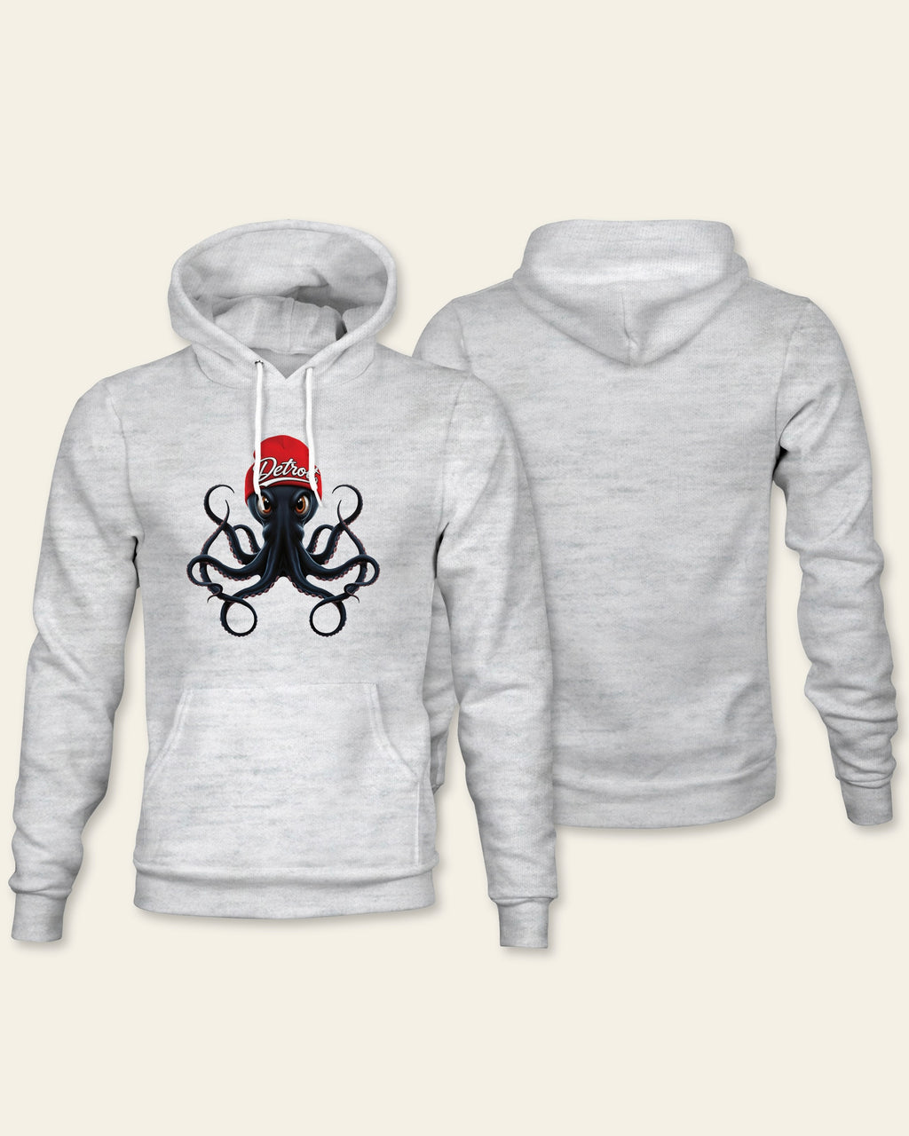 Detroit Hockey "STANLEY The Octopus with Attitude" Fleece Hoodie
