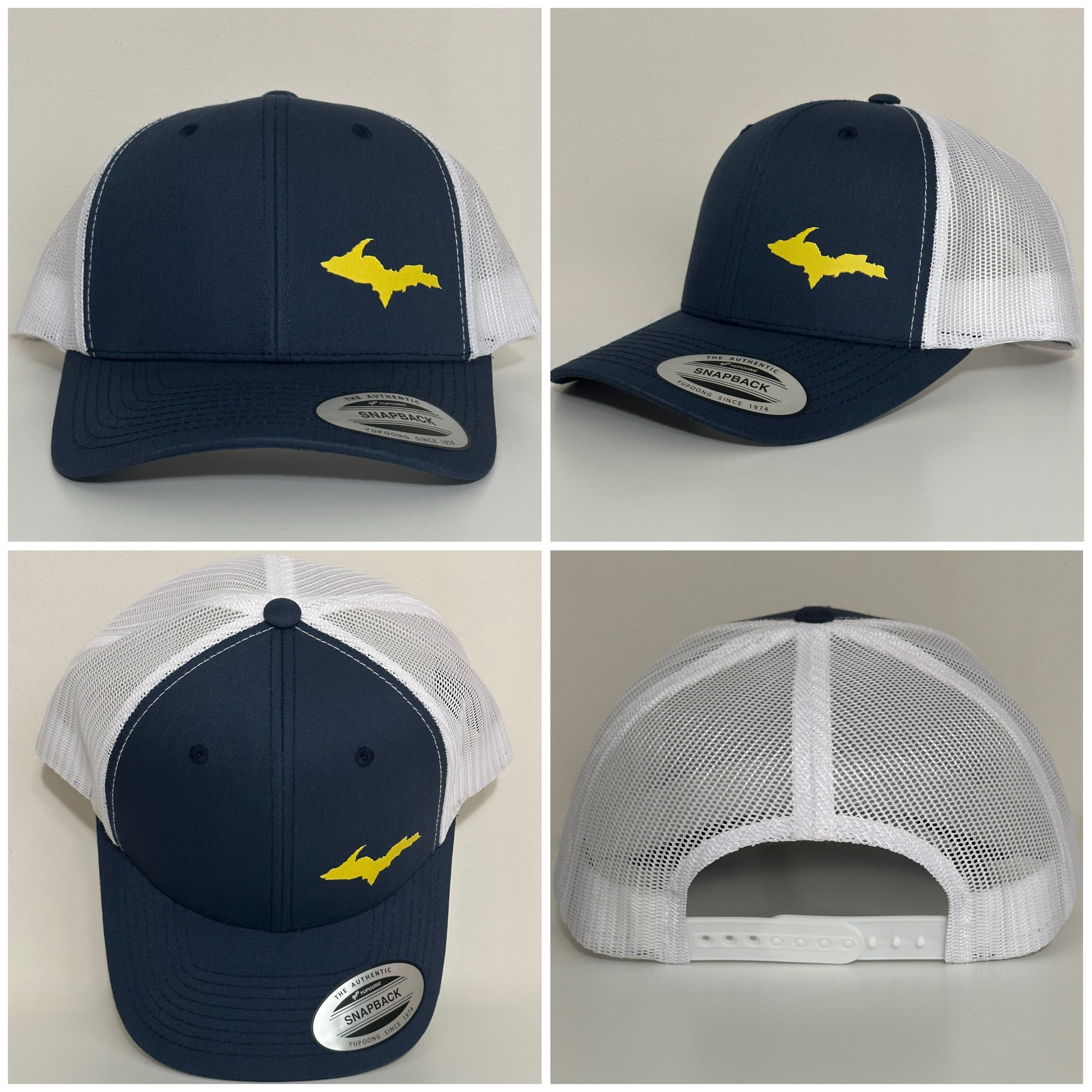 Michigan U.P. "Maize and Blue" Flexfit Trucker Hat